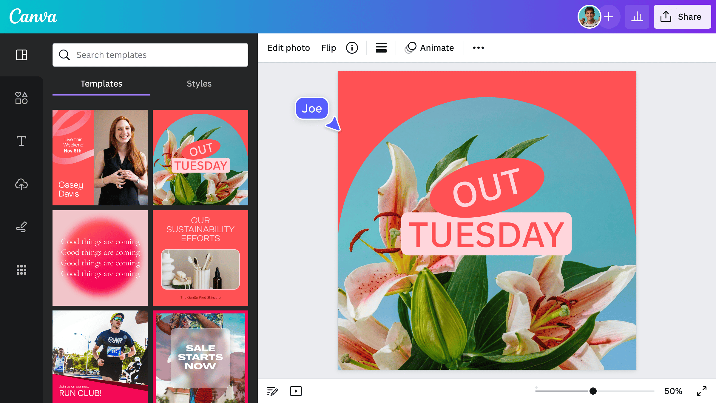 4. Canva – Perfect for creative content and visual planning