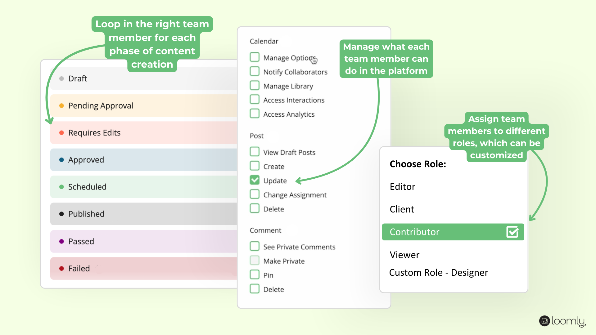 6. Loomly – Best for collaboration and workflow management